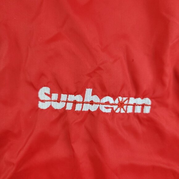 VTG Cardinal Satin Bomber Jacket Men's Extra Large Coach USA Promo 80's Lined - Picture 9 of 12